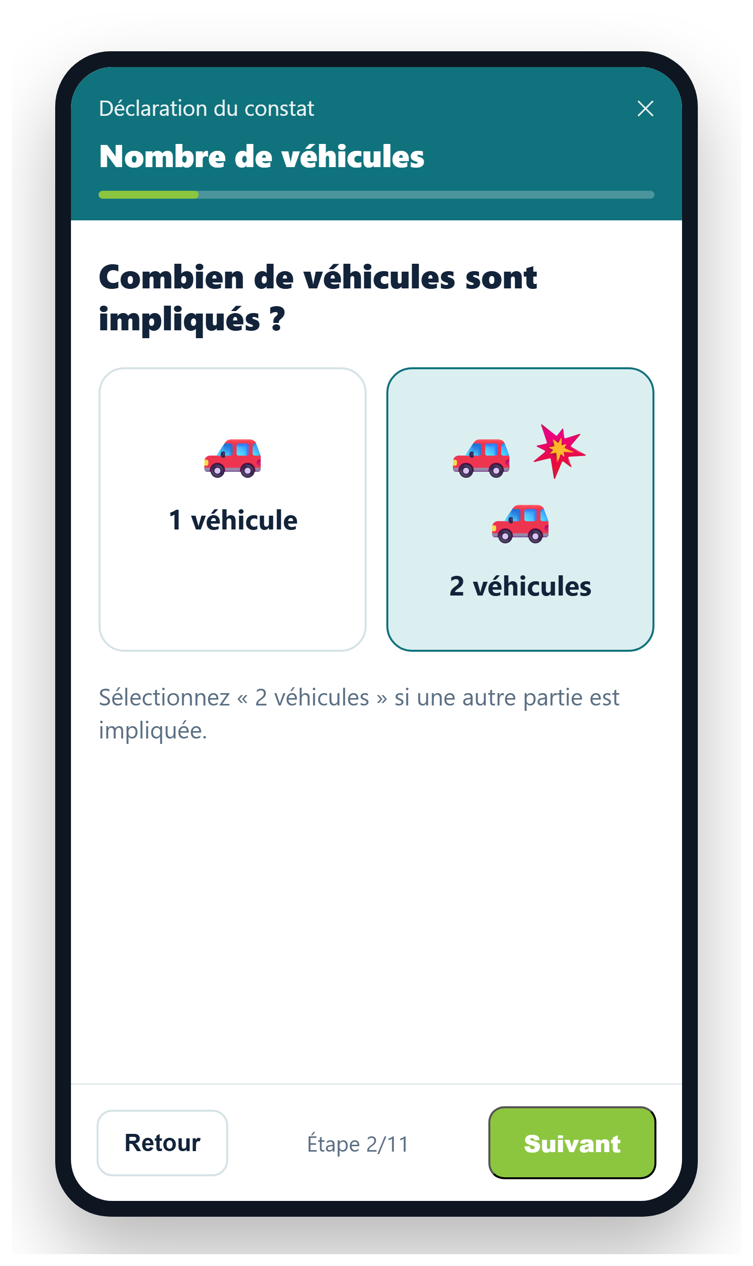e-constat sur smartphone : déclaration guidée du sinistre auto dans l'application Cetelex Claims